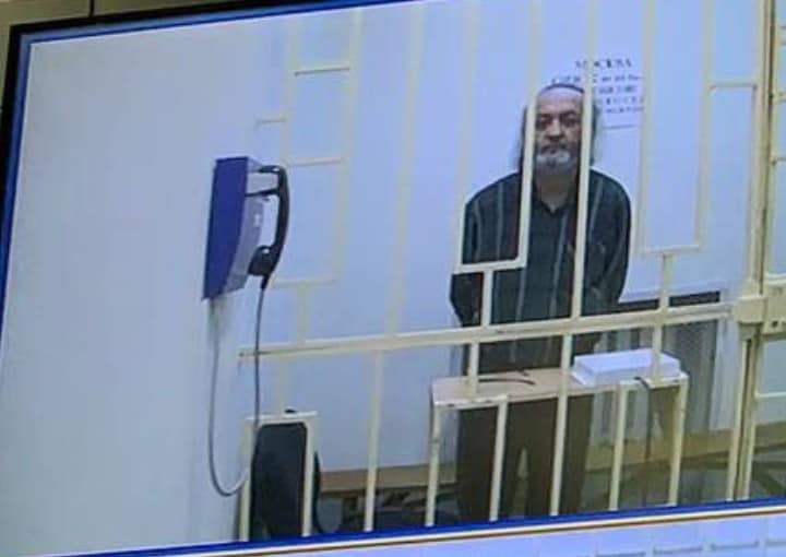 Бахром Хамроев во время судебного заседания.