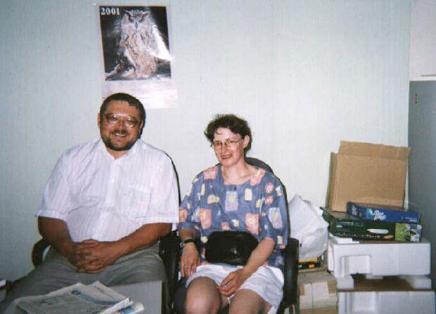 Алексей Бабий и Зибилла Сайя, 2001. Фото: архив Красноярского Мемориала