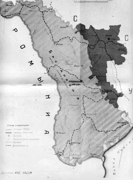 Карта Бессарабии и Молдавской АССР
